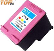 TopJet Generic Replacement Single Tri Colour Officejet Ink Cartridge CC656A for HP901XL- Tri-Colour Cyan, Magenta, Yellow, Single Ink Cartridge, Page Yield 350 Pages with 5% Coverage for use with HP Officejet 4500 Desktop All-in-One Printer (CM753A), HP Officejet 4500 All-in-One Printer (CB867A), HP Officejet 4500 Wireless All-in-One Printer (CN547A), HP Officejet J4660 All-in-One Printer (CB786A), HP Officejet J4580 All-in-One Printer (CB780A), High Yield Colour, Retail Box, No Warranty