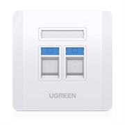uGreen Dual Wall Socket internet LAN and Telephone, Retail Box, No Warranty