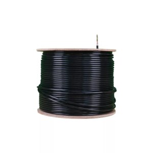Essential CAT6 UV Outdoor Ethernet Cable 305m Black CCA SF/TP Pull Box | CAT6U-305-SC-GEN