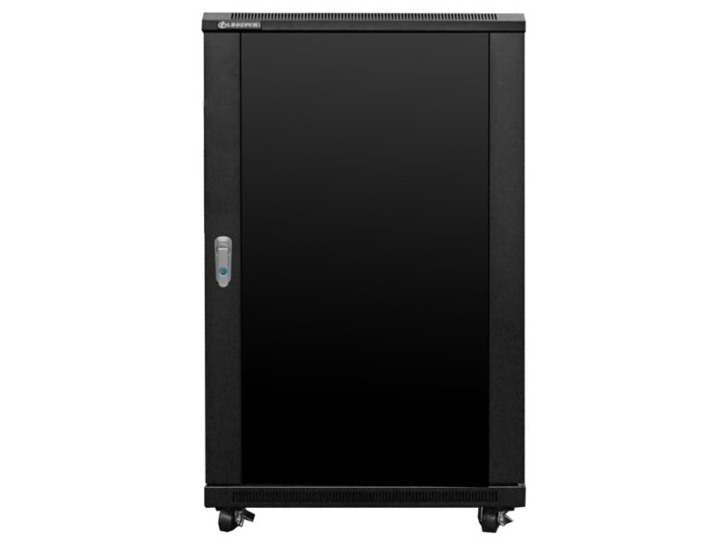 linkbasic 18u 600 deep cabinet 2 fans & 2 shelves