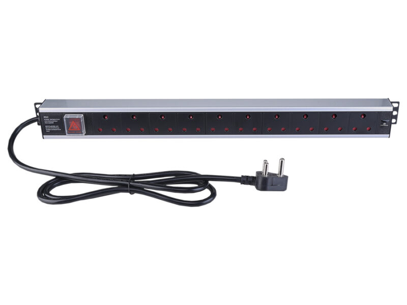 linkbasic 10 way aluminium moulded rack mount pdu