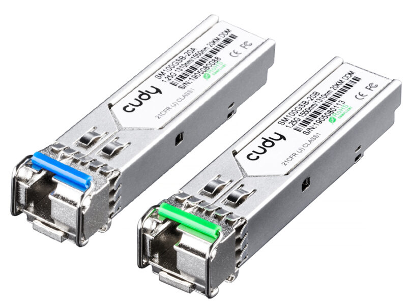 cudy single mode 1.25g lc bi directional sfp 20km | sm100gsb 20ab