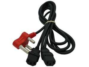 dedicated 2 way iec power cable