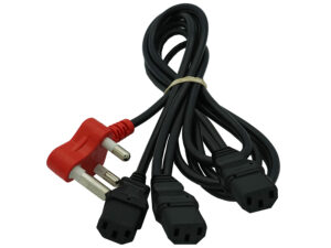 dedicated 3 way iec power cable