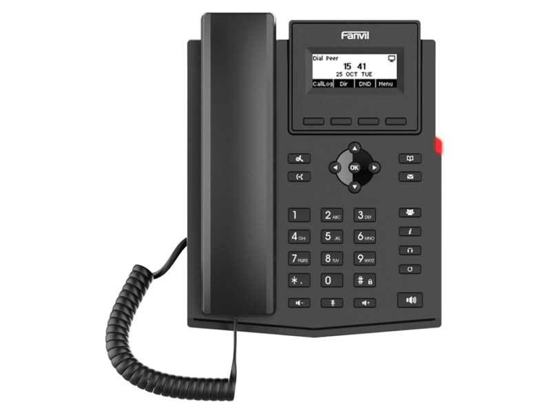 fanvil 2sip entry level voip phone with psu | x301