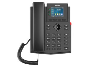 fanvil 4sip colour screen voip phone with psu | x303