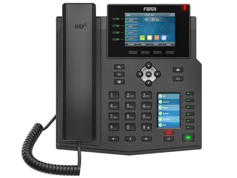 fanvil 16sip gigabit bluetooth poe voip phone | x5u
