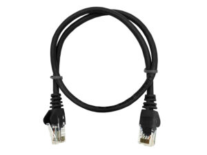 linkbasic 50cm utp cat5e flylead black