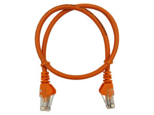 linkbasic 50cm utp cat5e flylead orange