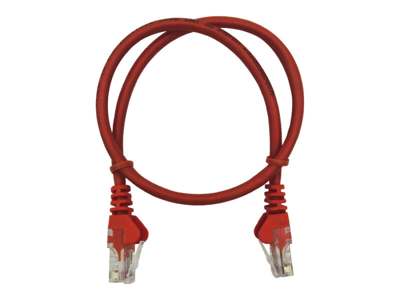 linkbasic 50cm utp cat5e flylead red
