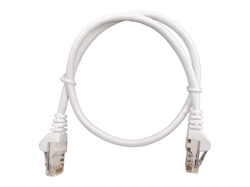 linkbasic 50cm utp cat5e flylead white