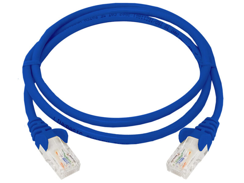 linkbasic 1 metre utp cat5e flylead blue