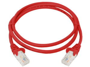 linkbasic 1 metre utp cat5e flylead red