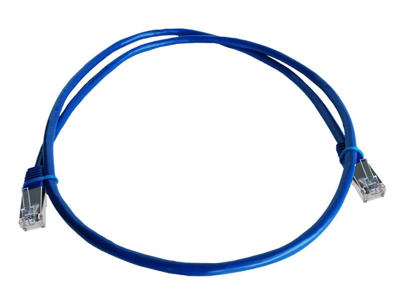 linkbasic 1 metre ftp cat5e flylead blue