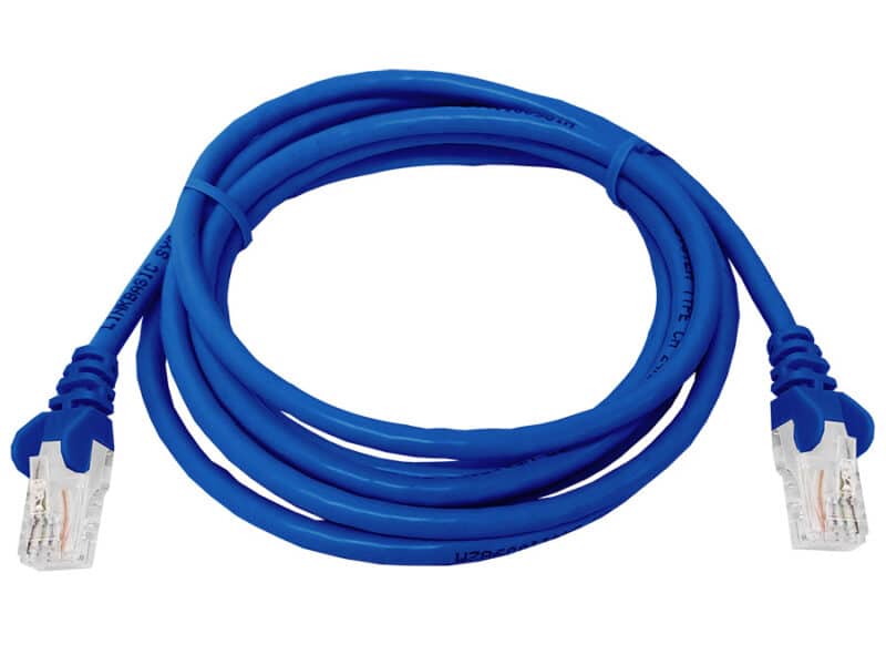 linkbasic 2 metre utp cat5e flylead blue