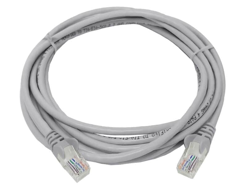 linkbasic 3 metre utp cat5e flylead grey