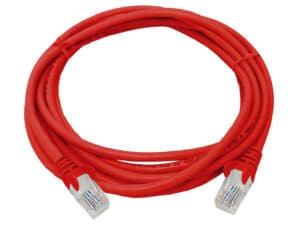 linkbasic 3 metre utp cat5e flylead red