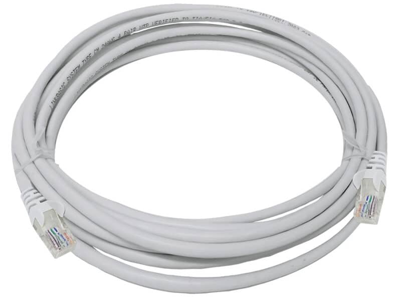 linkbasic 5 metre utp cat5e flylead grey