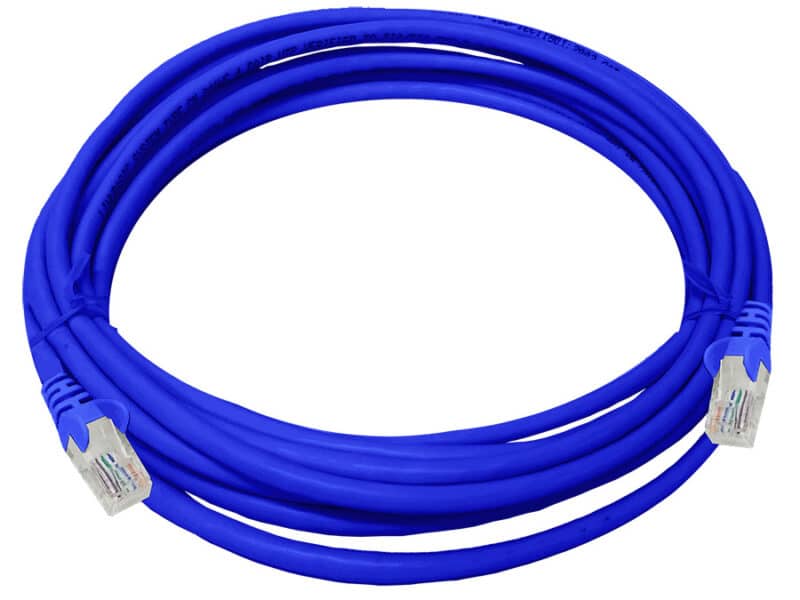 linkbasic 5 metre utp cat5e flylead blue