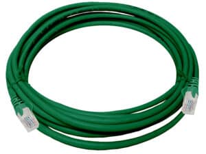 linkbasic 5 metre utp cat5e flylead green