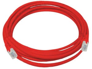 linkbasic 5 metre utp cat5e flylead red