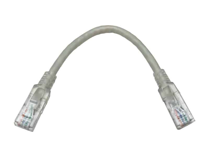 linkbasic 22cm utp cat6 flylead grey