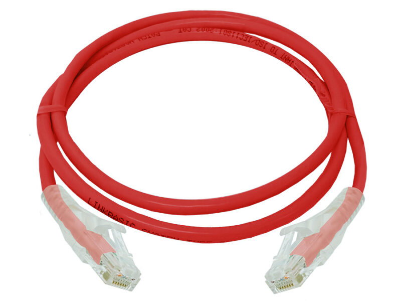 linkbasic 1 metre utp cat6 flylead red