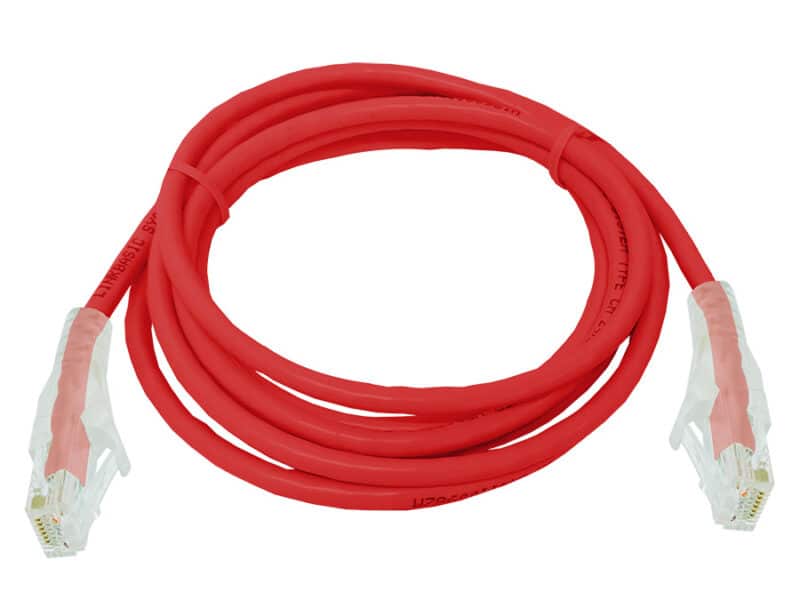 linkbasic 2 metre utp cat6 flylead red