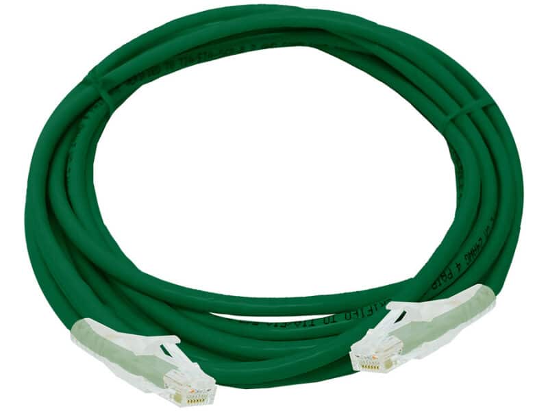 linkbasic 3 metre utp cat6 flylead green