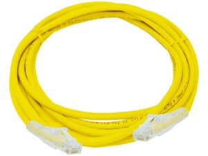 linkbasic 3 metre utp cat6 flylead yellow