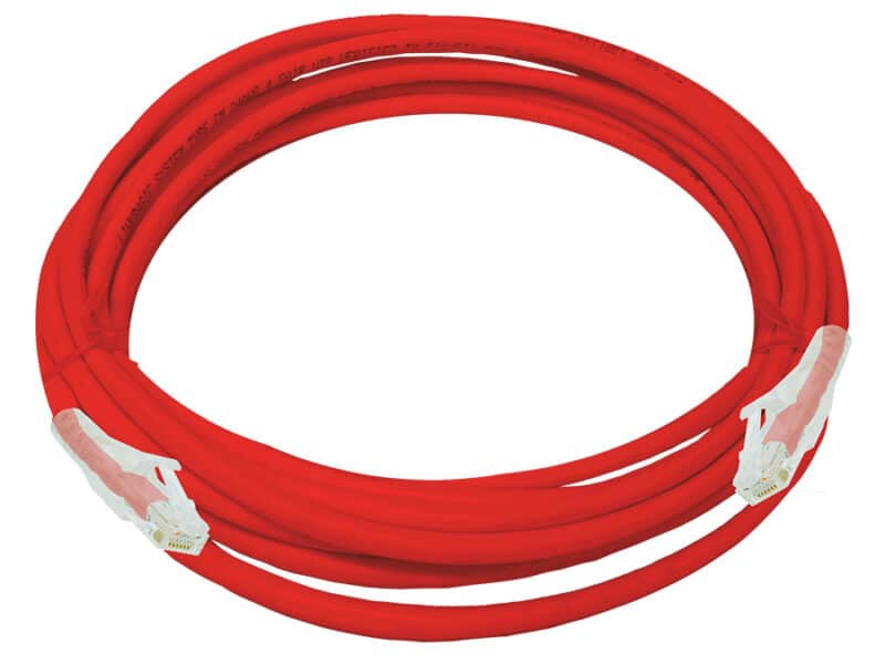 linkbasic 5 metre utp cat6 flylead red
