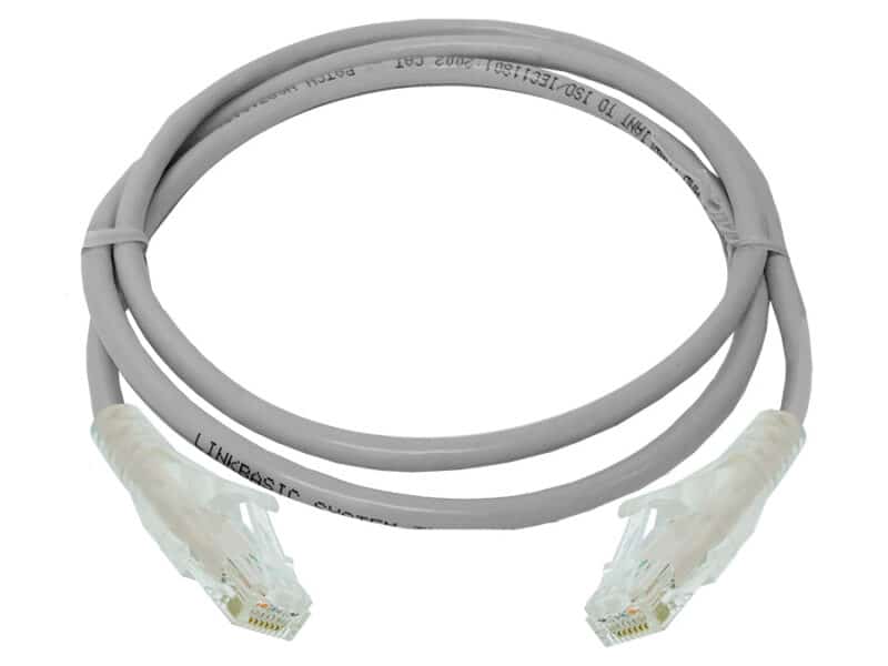 linkbasic 1 metre utp cat6a flylead grey