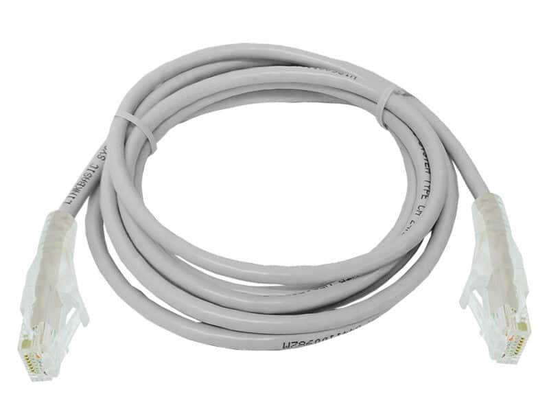 linkbasic 2 metre utp cat6a flylead grey