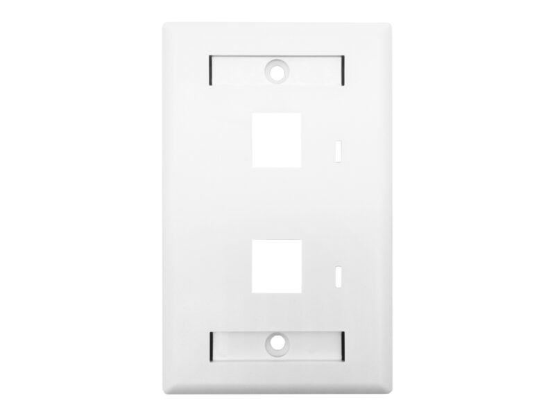 linkbasic two port faceplate 115 x 70mm