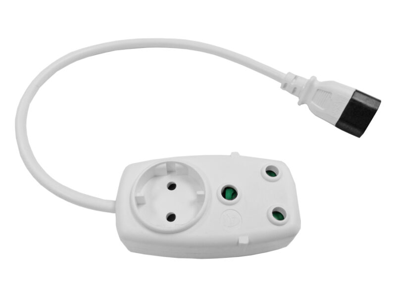 multi plug 1x16a 1x5a 0.5m iec cord