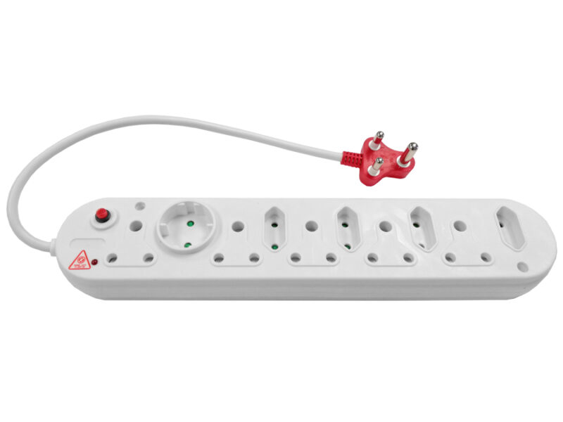surge protected multi plug 5x16a 5x5a 0.5m cord