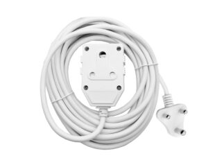 5m 10a extension cord with double coupler