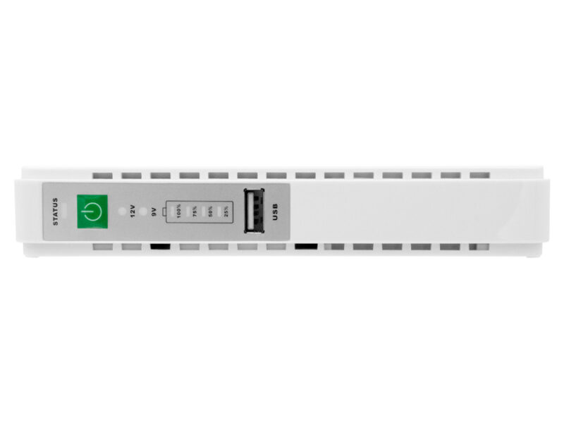 12vdc 8.8ah 17w micro ups with usb and poe output