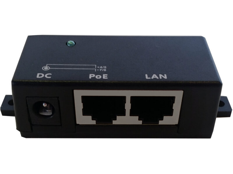 single port fast ethernet passive poe injector