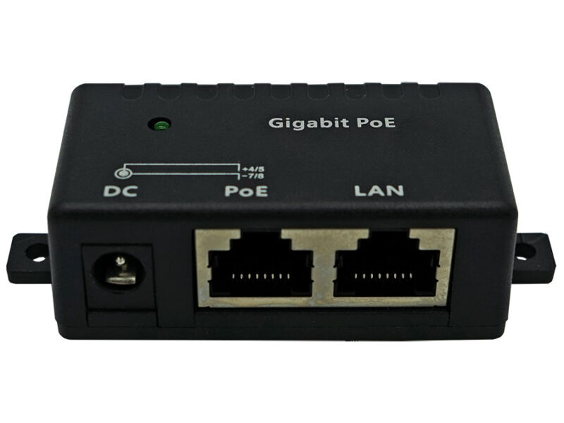 single port gigabit passive poe injector