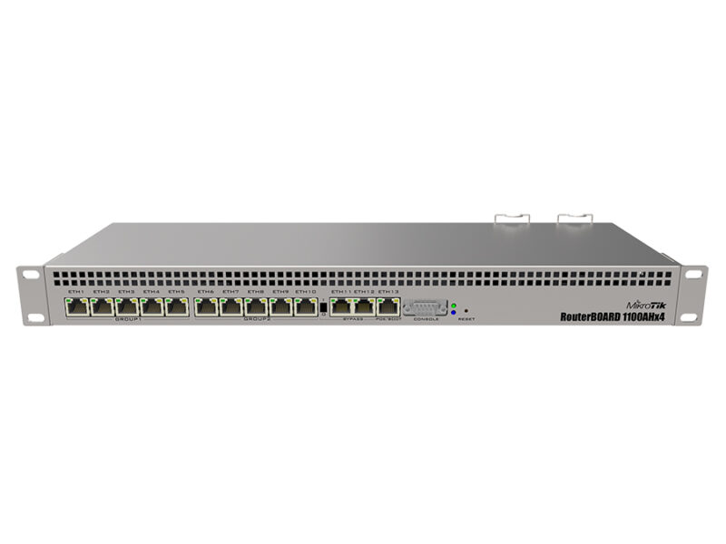 mikrotik 13 port gigabit 4 core l6 rack mount router | rb1100x4