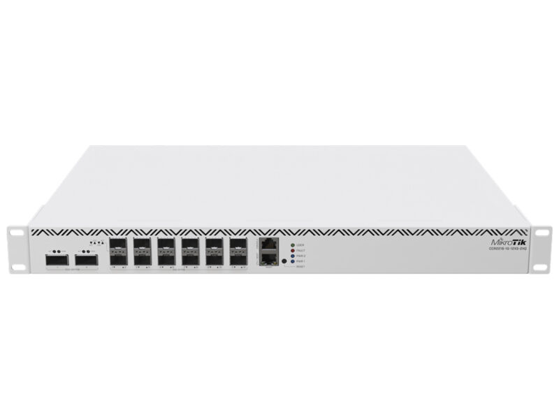 mikrotik cloud core 12 port sfp28 2 qsfp28 16 core router | ccr2216 1g 12xs 2xq