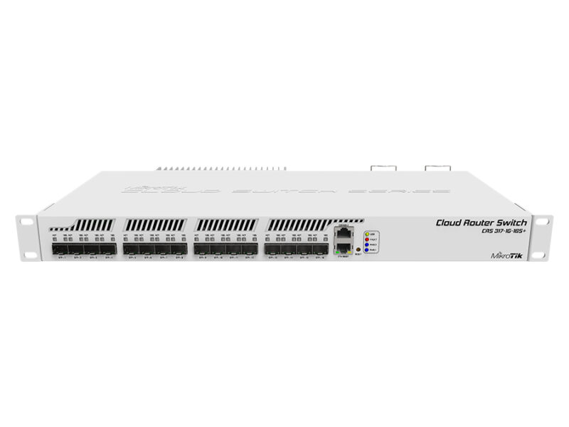 mikrotik cloud router switch 16 port sfp+ | crs317 1g 16s+rm