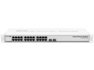 mikrotik swos smart switch 24 port gigabit 2sfp+ | css326 24g 2s+rm
