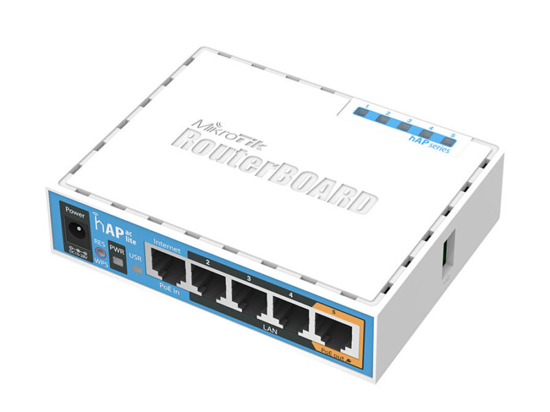 mikrotik hap ac lite 5 port ethernet 750mbps wifi 5 router | rb952ui 5ac2nd