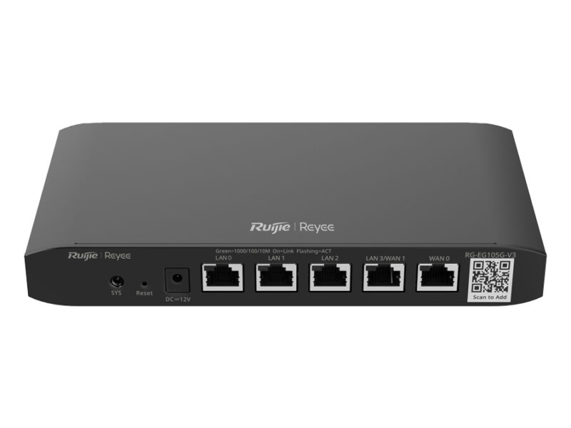 reyee 5 port gigabit 2 wan cloud router | rg eg105g