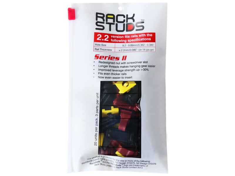 rackstuds 2.2mm 20 pack red | rsl2.2r20 s2a
