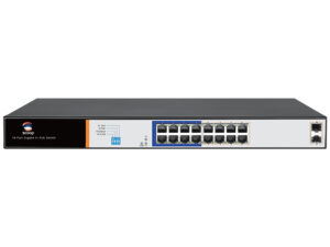 scoop 16 port gigabit ai poe 150w 2sfp switch