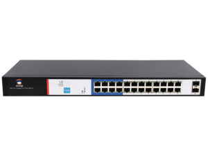 scoop 24 port gigabit ai poe 250w 2sfp switch
