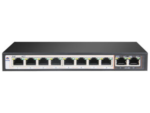 scoop 8 port fast ethernet ai poe 96w 2 gigabit switch